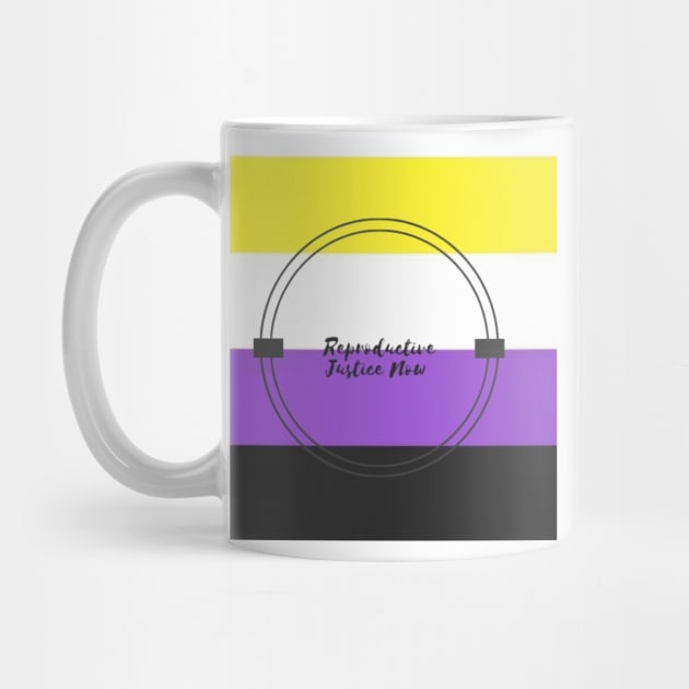 Reproductive Justice Now Nonbinary Flag by Ceconner92